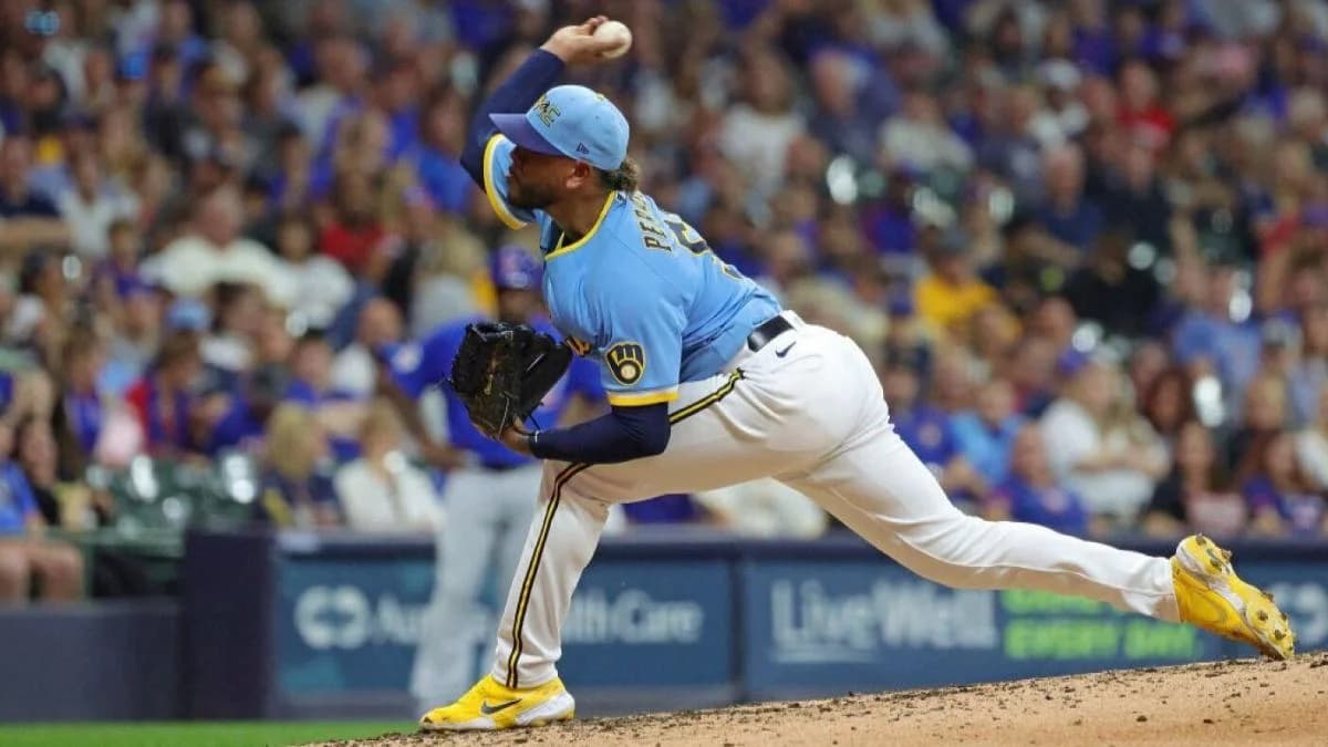 Freddy Peralta of the Milwaukee Brewers