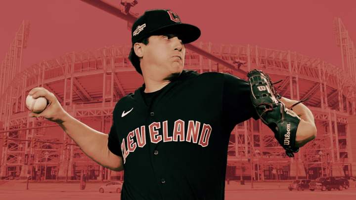 Cal Quantrill of the Cleveland Guardians