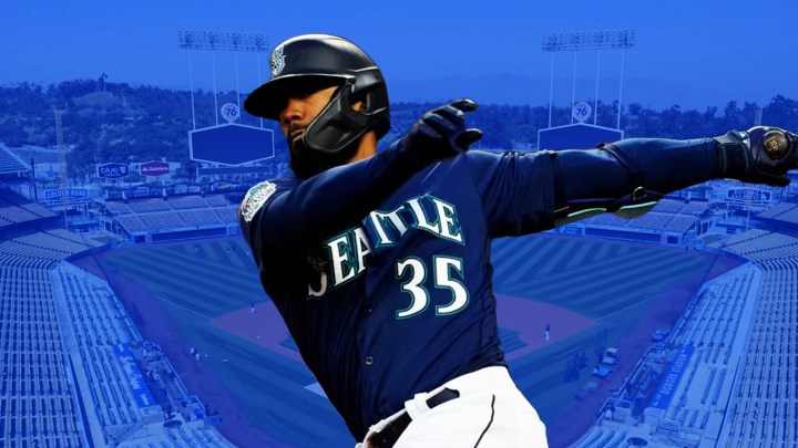 Teoscar Hernandez of the Los Angeles Dodgers