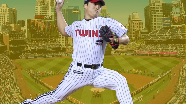 Woo Suk Go of the San Diego Padres